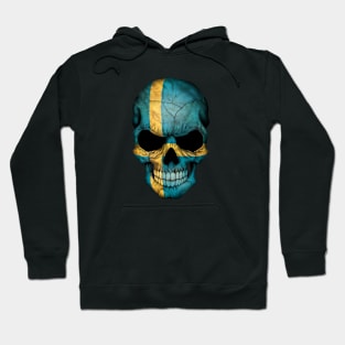 Swedish Flag Skull Hoodie